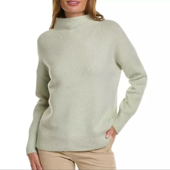 Vince Marled Funned Womens Cashmere Crochet Pullover Sweater XS - Picture 1 of 6